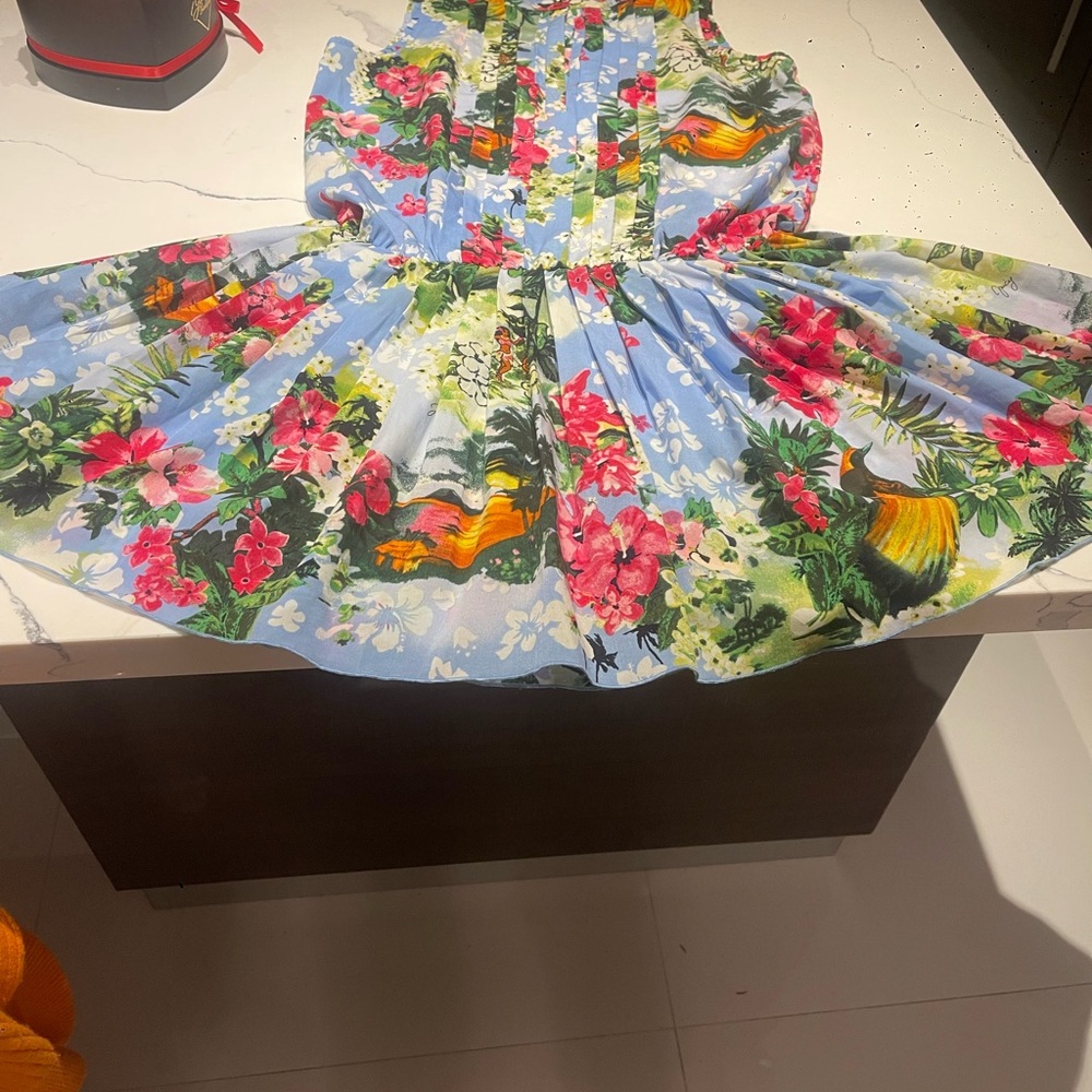 Juicy Couture Tropical Floral Dress – Size 6 – Vintage Y2K Style - Picture 4 of 4